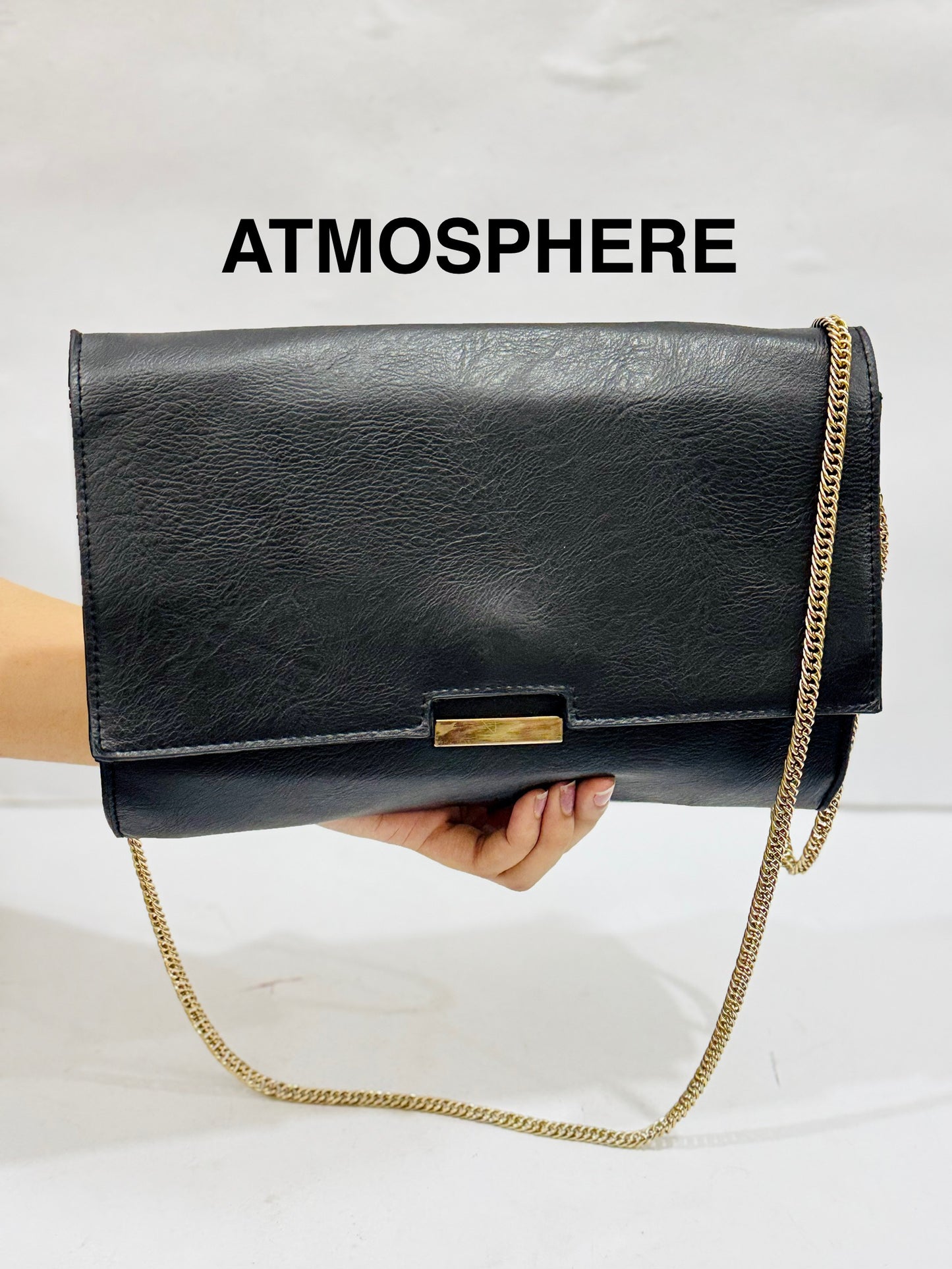 Atmosphere |Leather Clutch bag