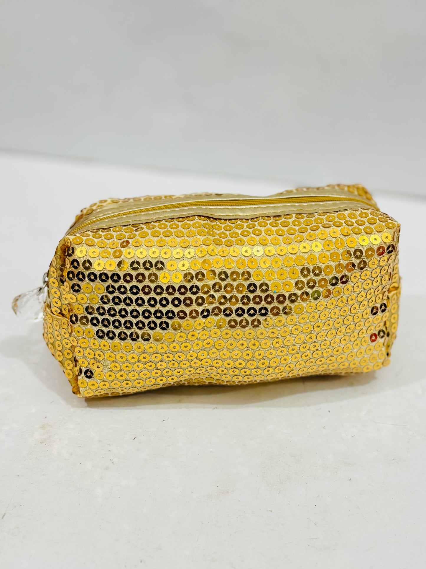 Box Pouch | Golden Sequin