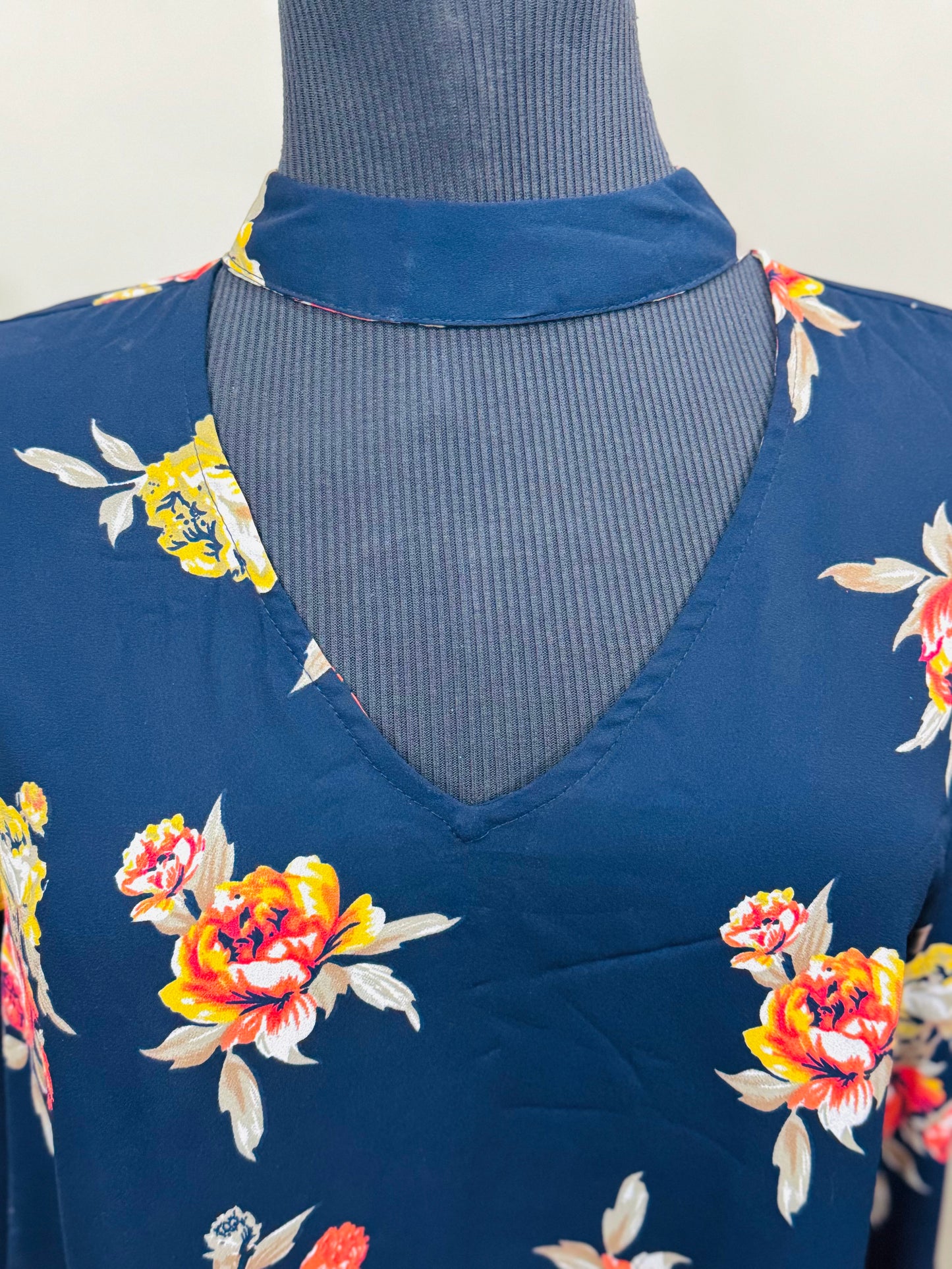 Floral |frill sleeves Top