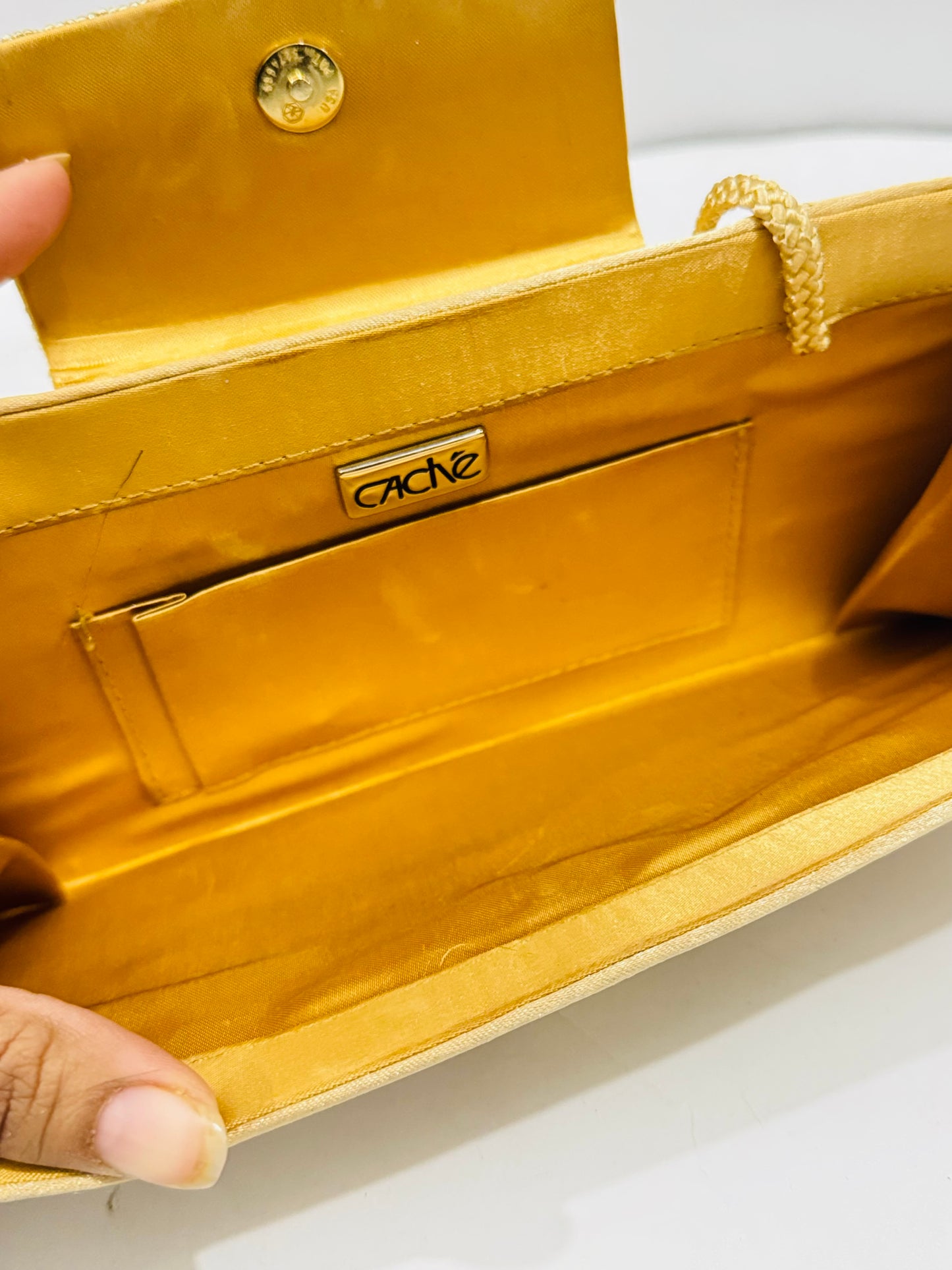 Beaded |Golden Clutch