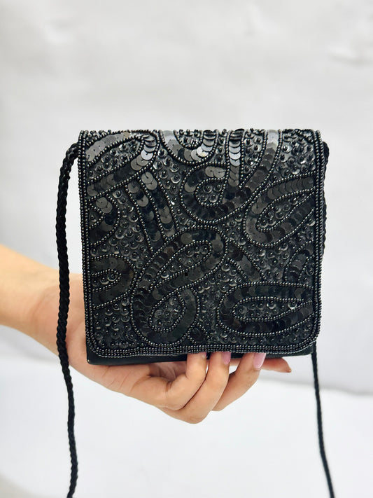 Beaded Mini Clutch |Crossbody