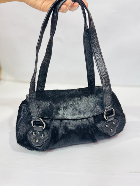 CL Genuine Leather Fur |Shoulder Bag