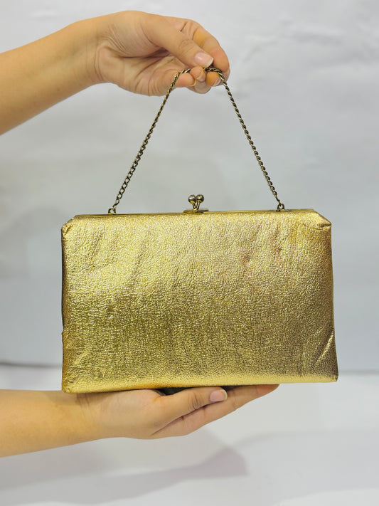 Golden |Box Clutch