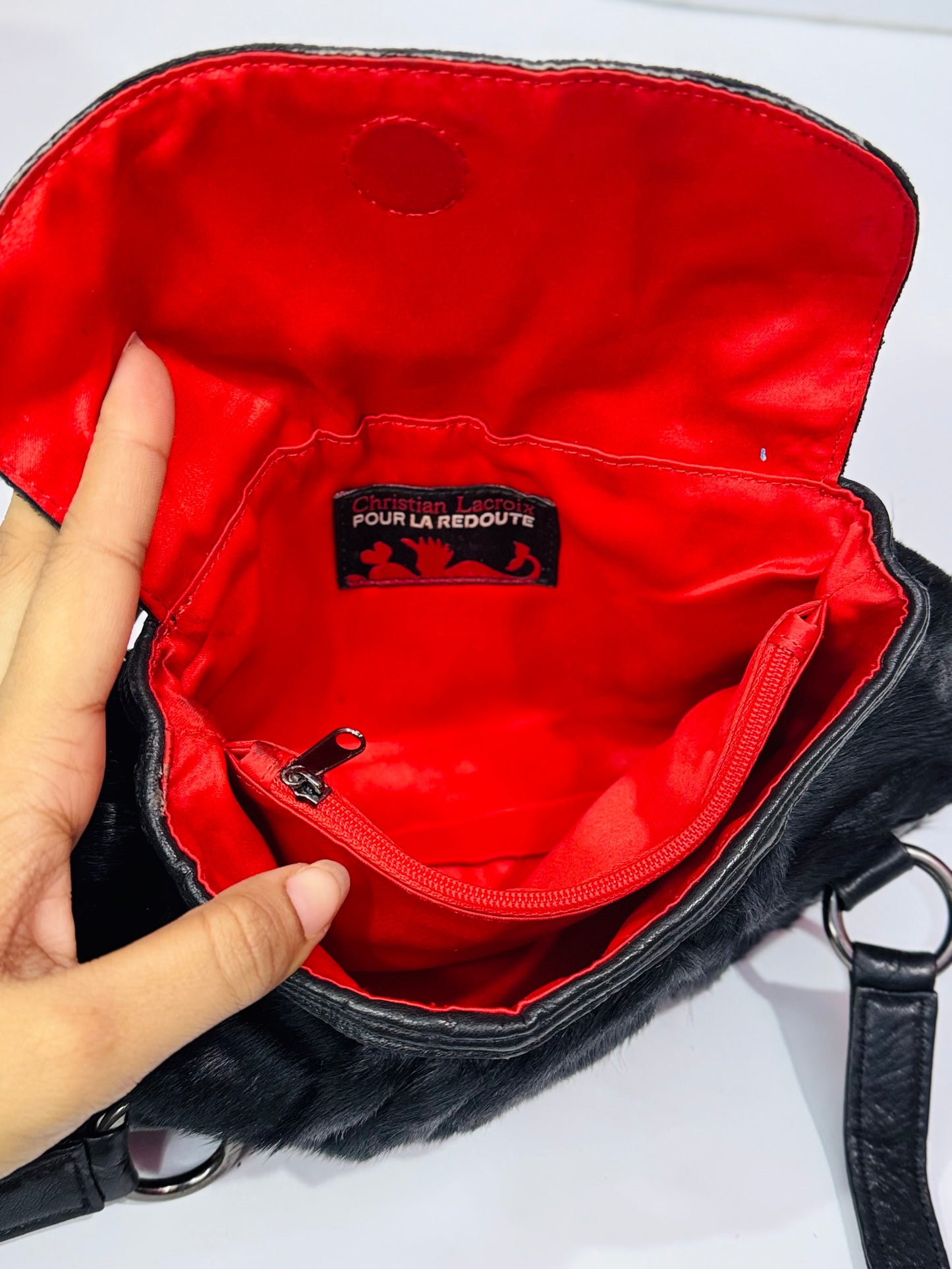 CL Genuine Leather Fur |Shoulder Bag