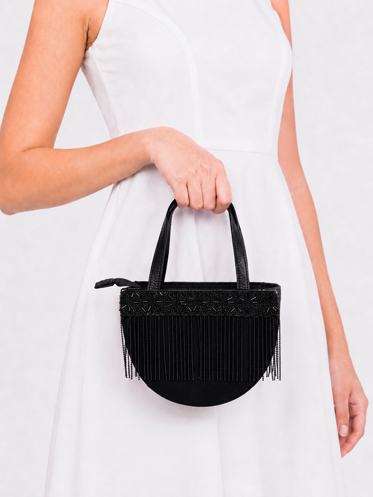 Beaded | Half Moon Bag