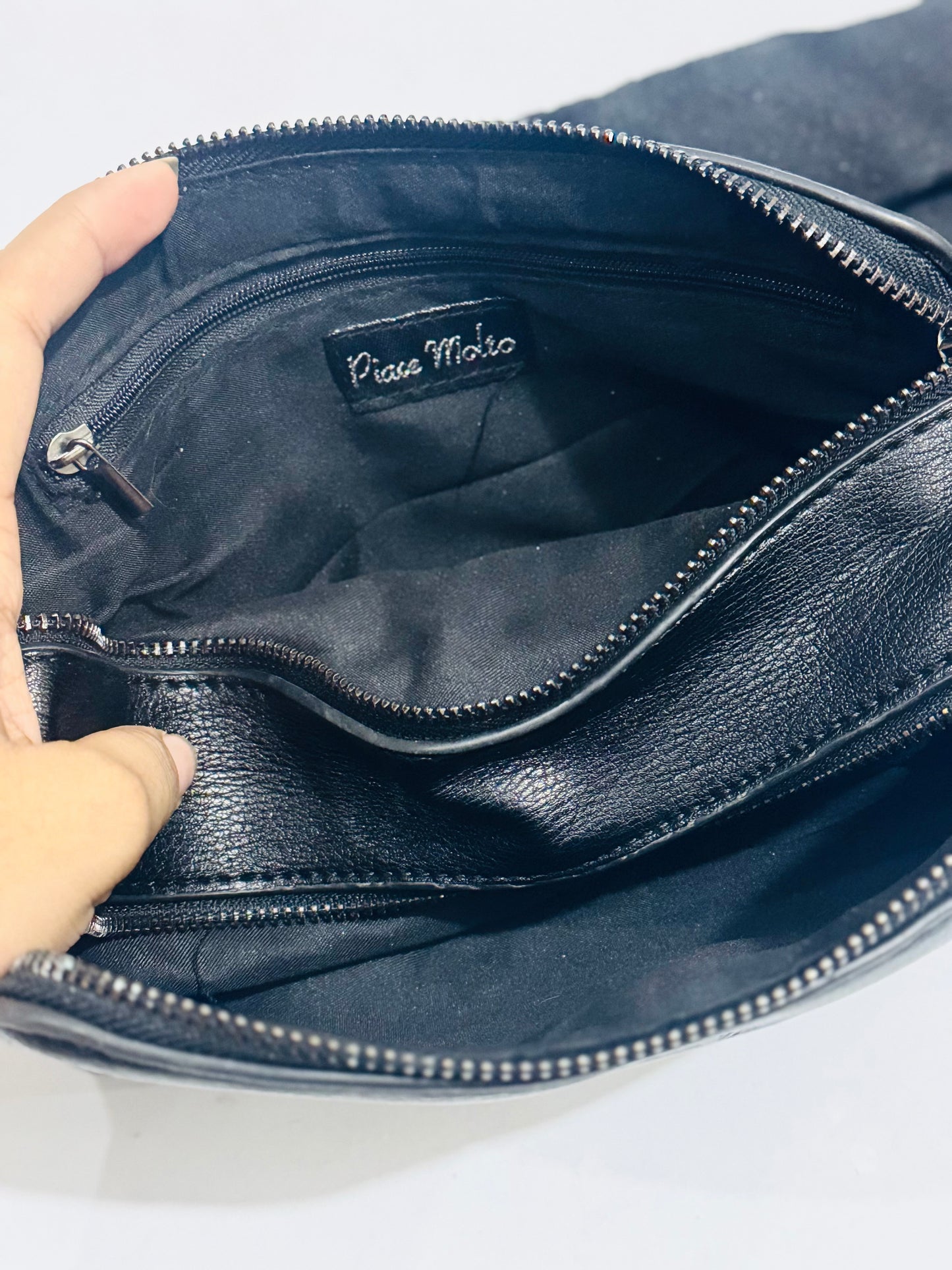 PM |Leather Embroidered Crossbody