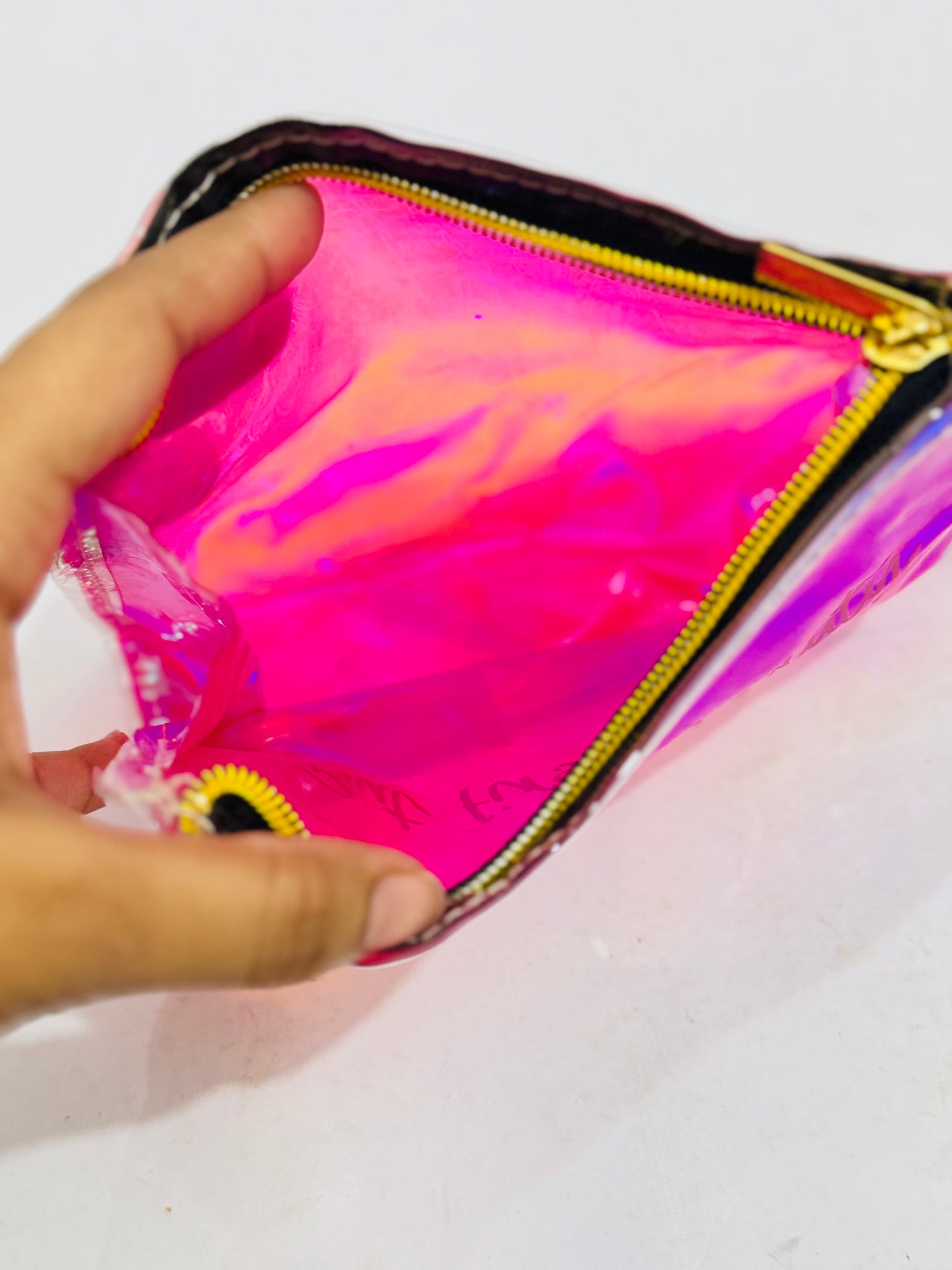 Holographic | Transparent pouch