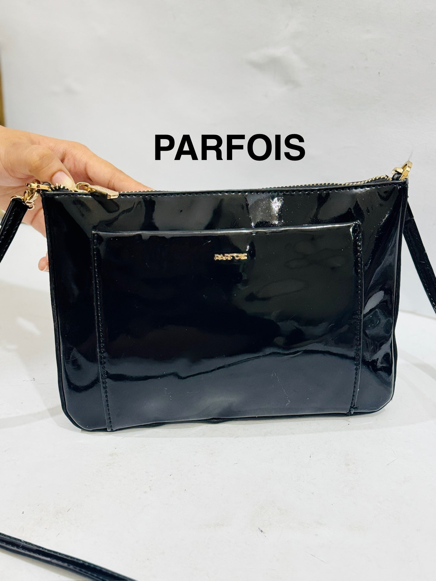PARFOIS |patent leather crossbody