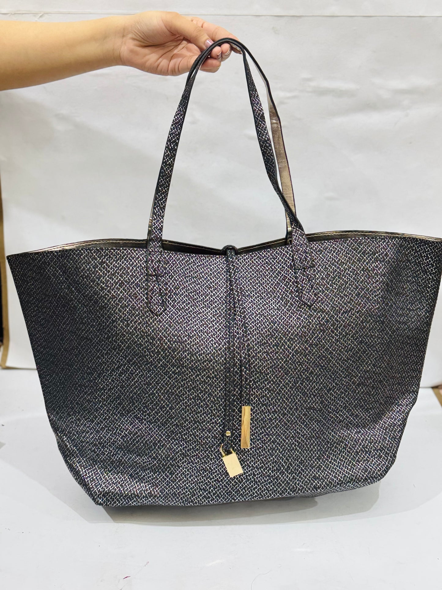 Leather Bucket |2 in one Tote