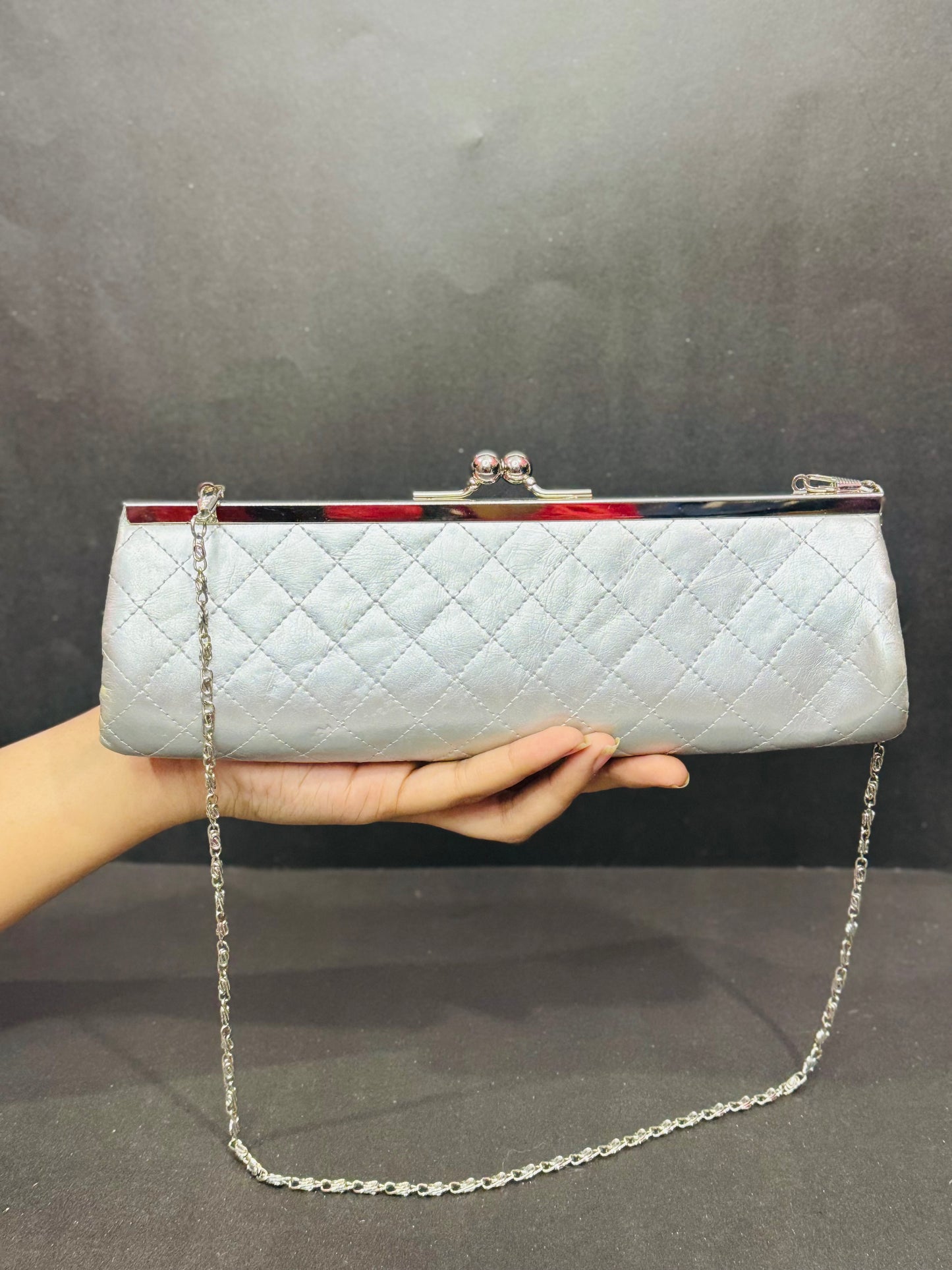 Silver | Long Clutch