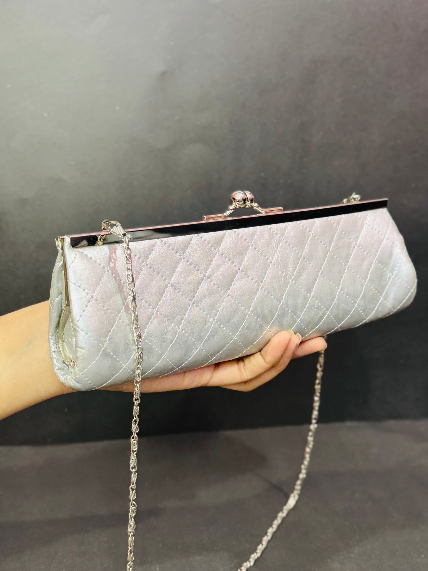 Silver | Long Clutch