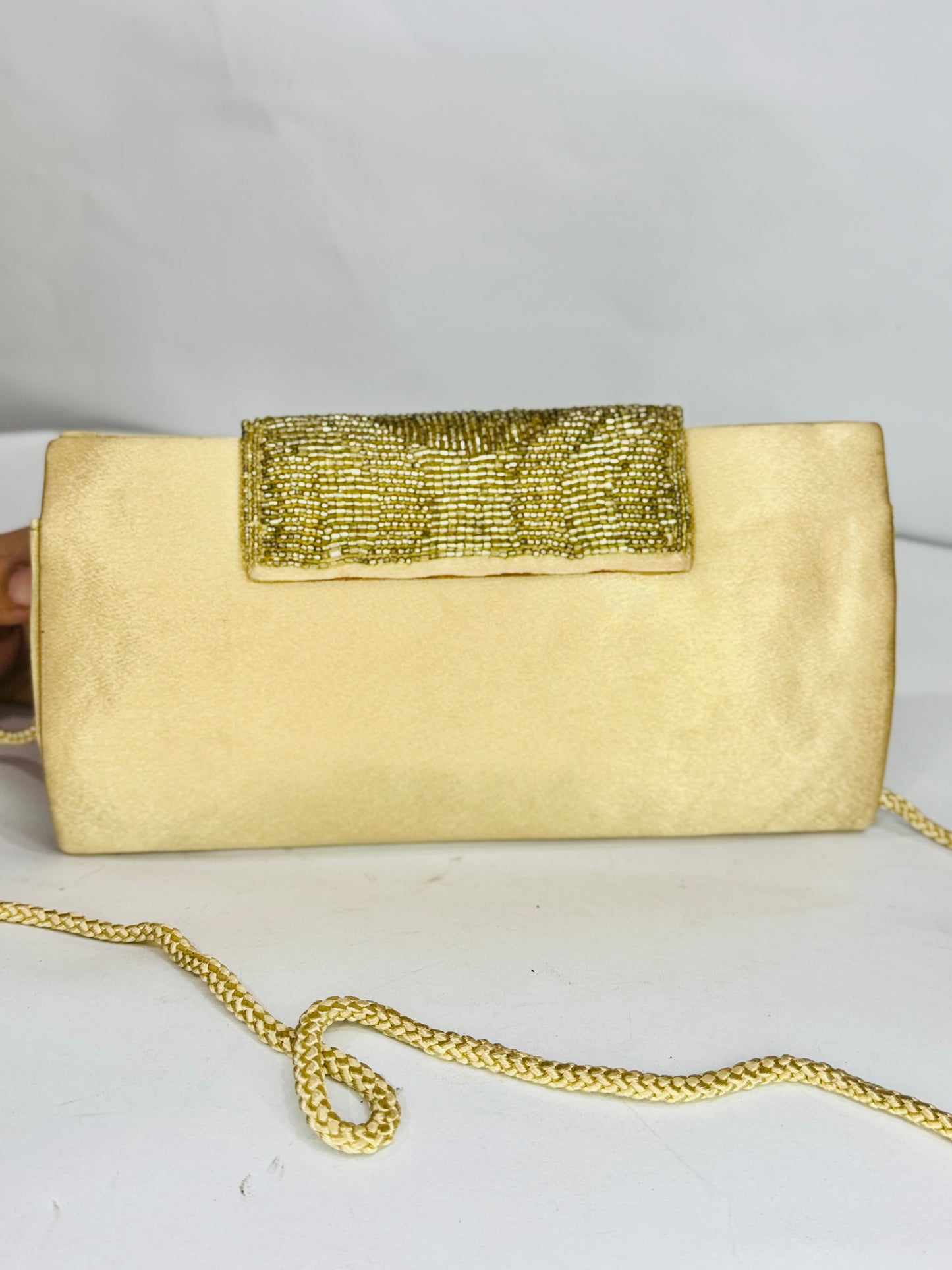 Beaded |Golden Clutch