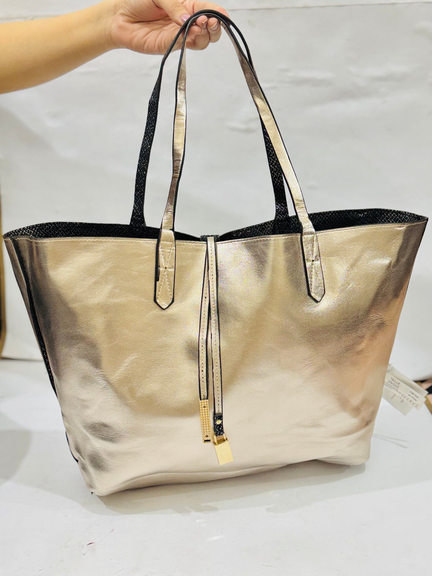 Leather Bucket |2 in one Tote