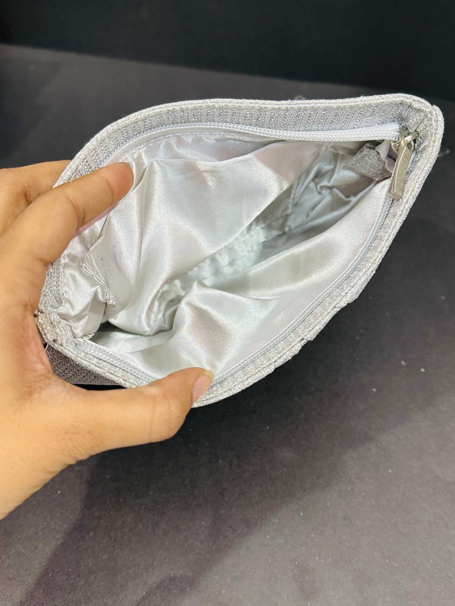 Glitter Silver |Clutch