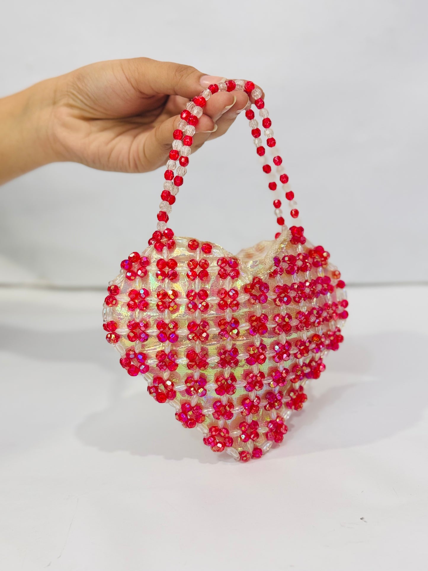 Mini Beaded Heart |Bag