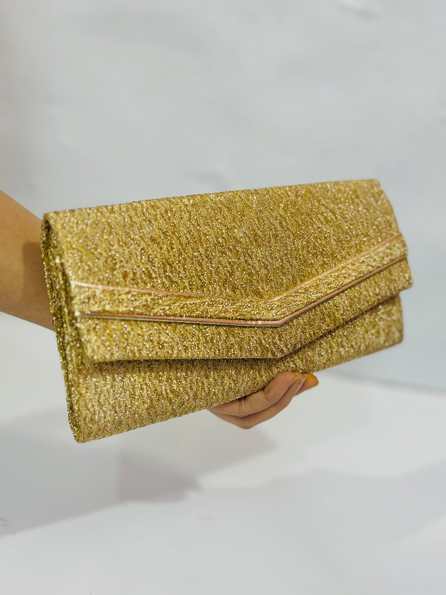 Golden |Crush Gold Clutch