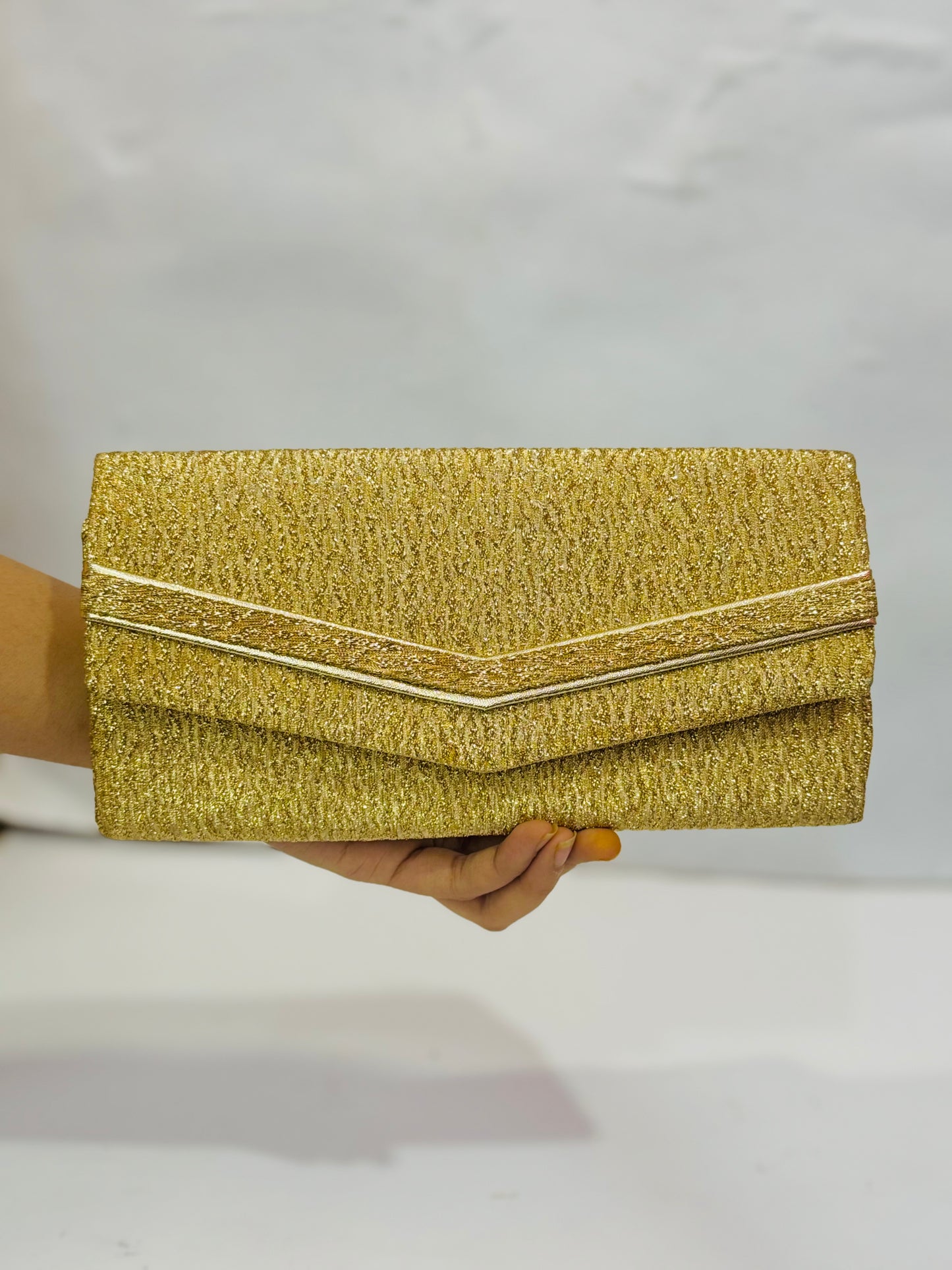 Golden |Crush Gold Clutch