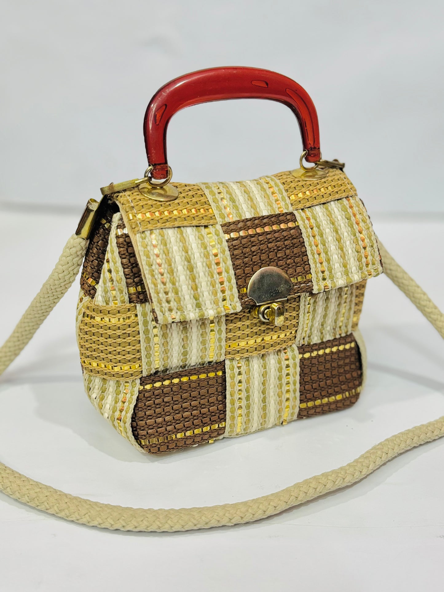 Fancy Weave Hand |Shoulder bag
