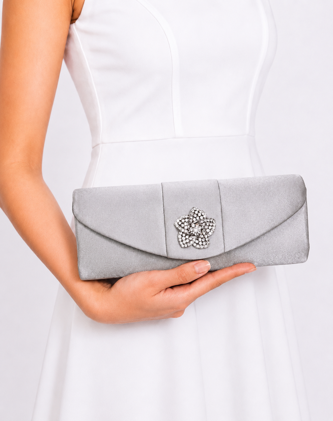 Box Silk Clutch