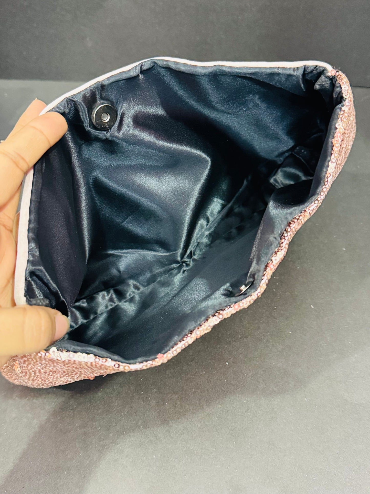 Sequins |Velvet Clutch