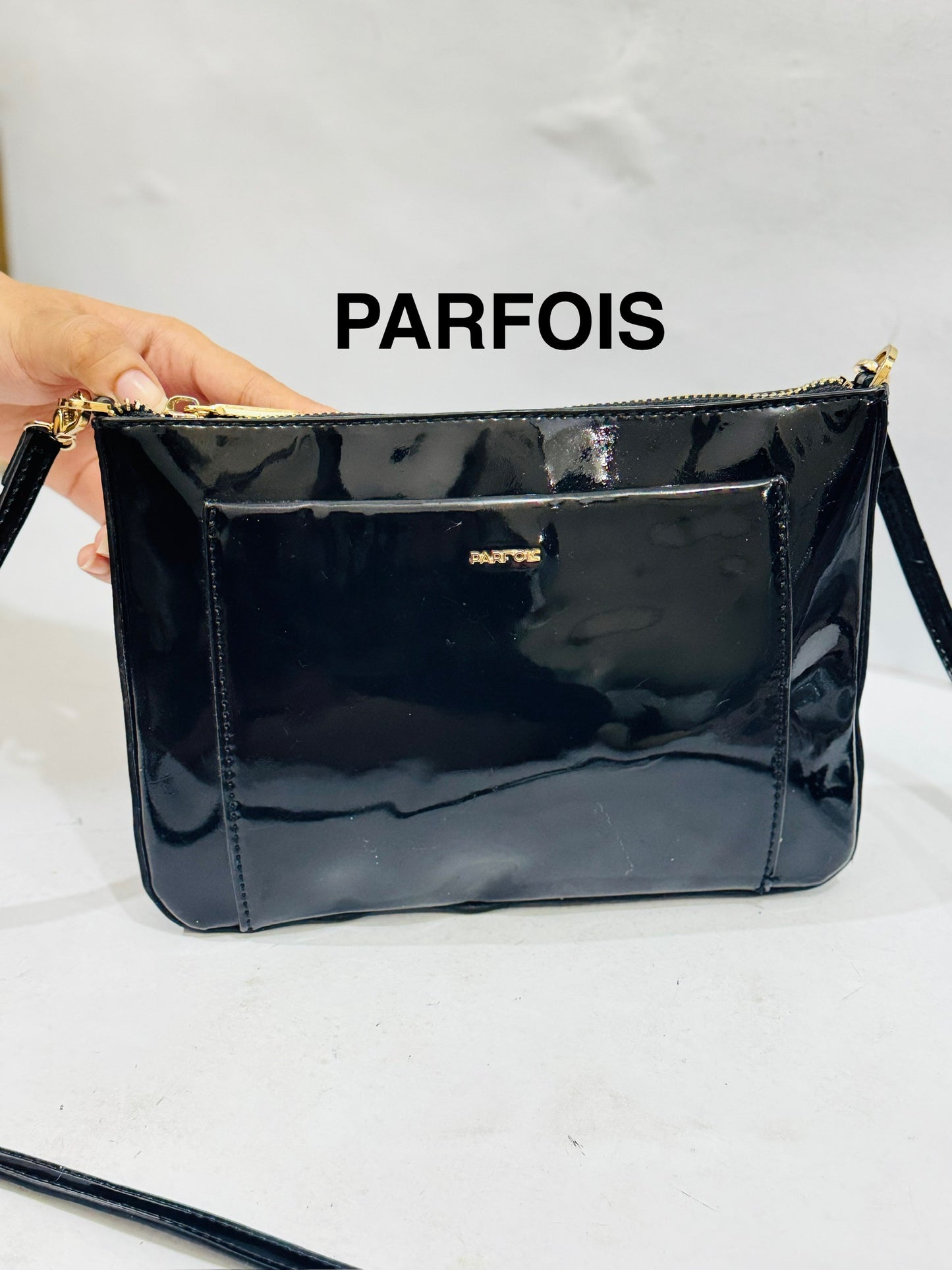 PARFOIS |patent leather crossbody