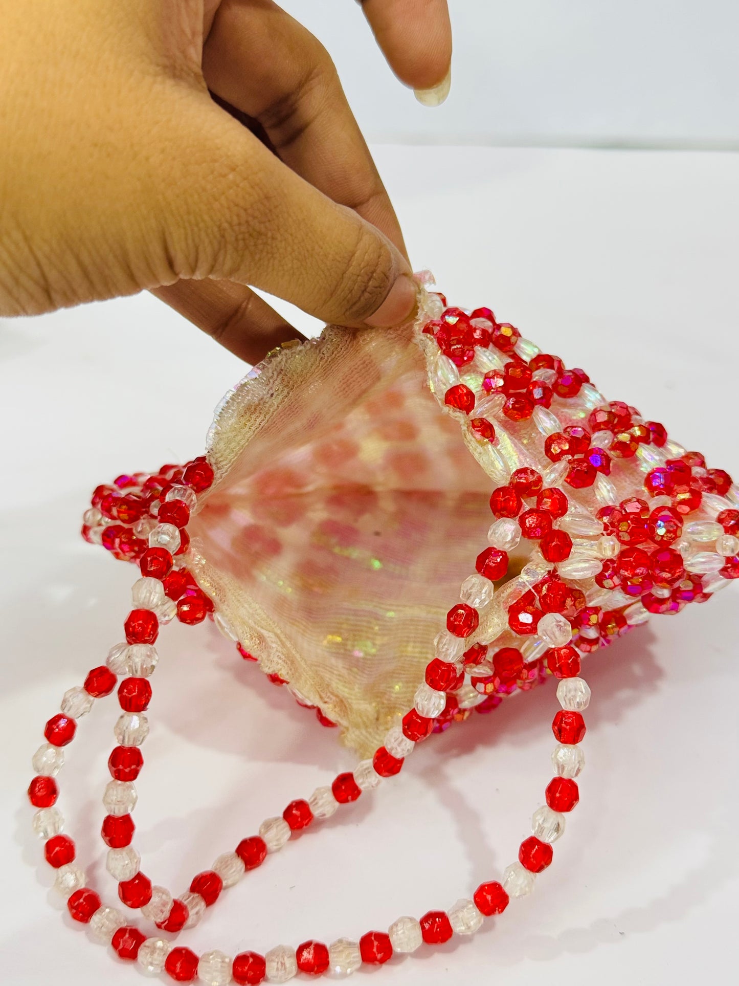 Mini Beaded Heart |Bag