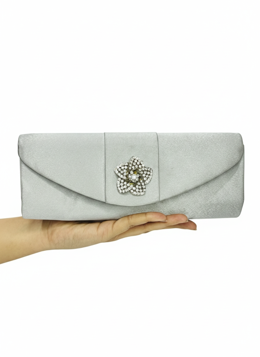 Box Silk Clutch