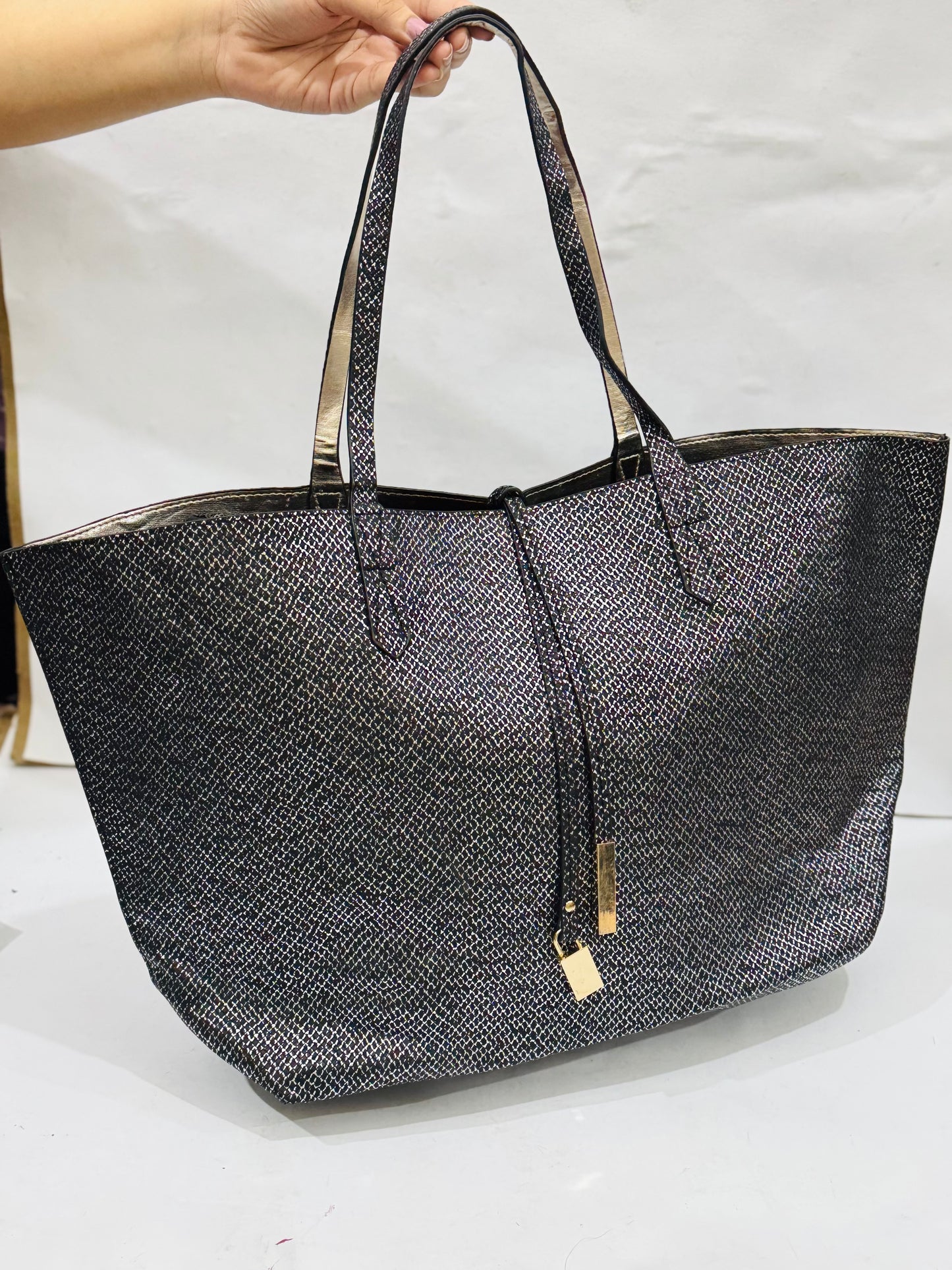 Leather Bucket |2 in one Tote