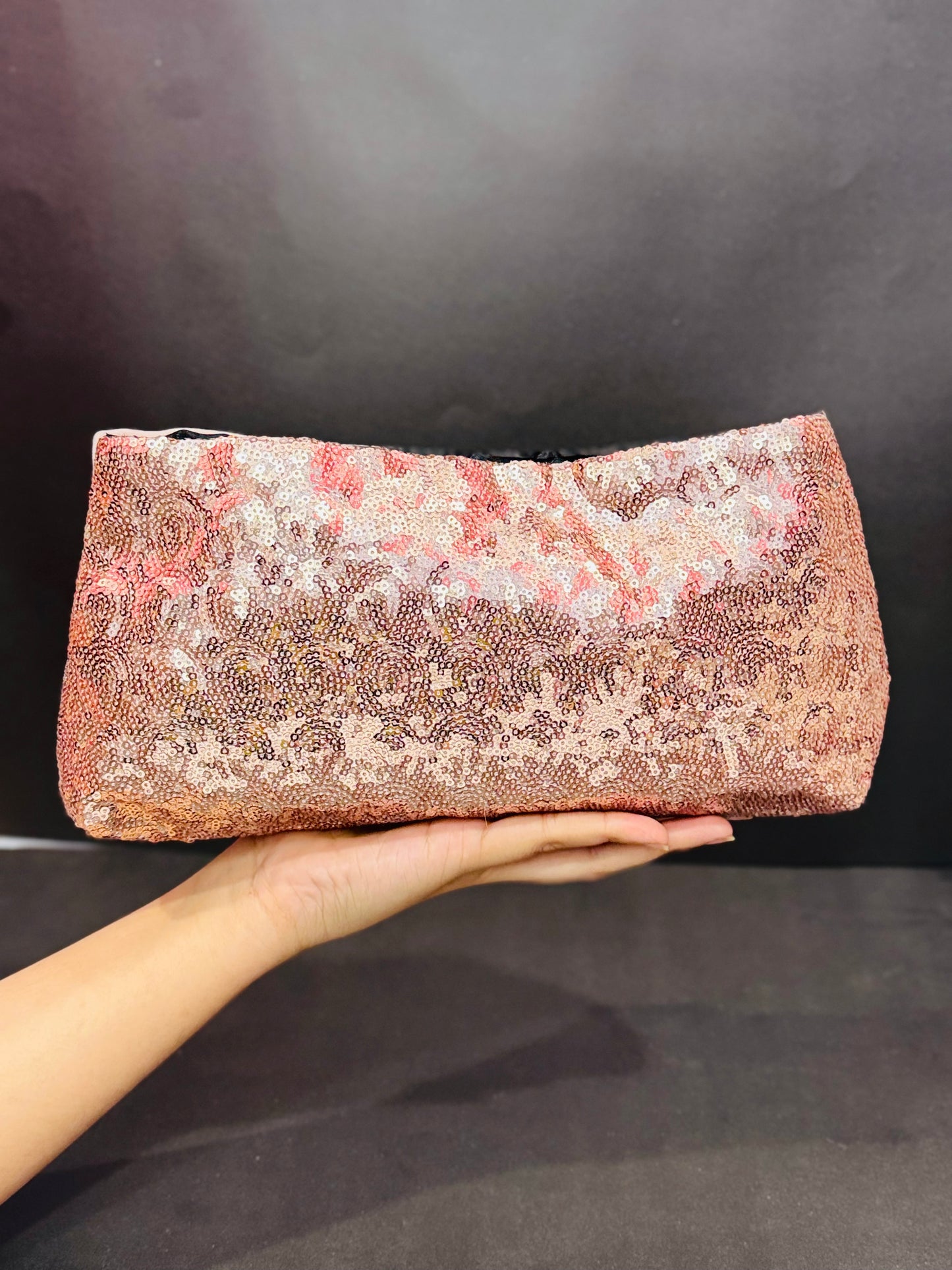 Sequins |Velvet Clutch