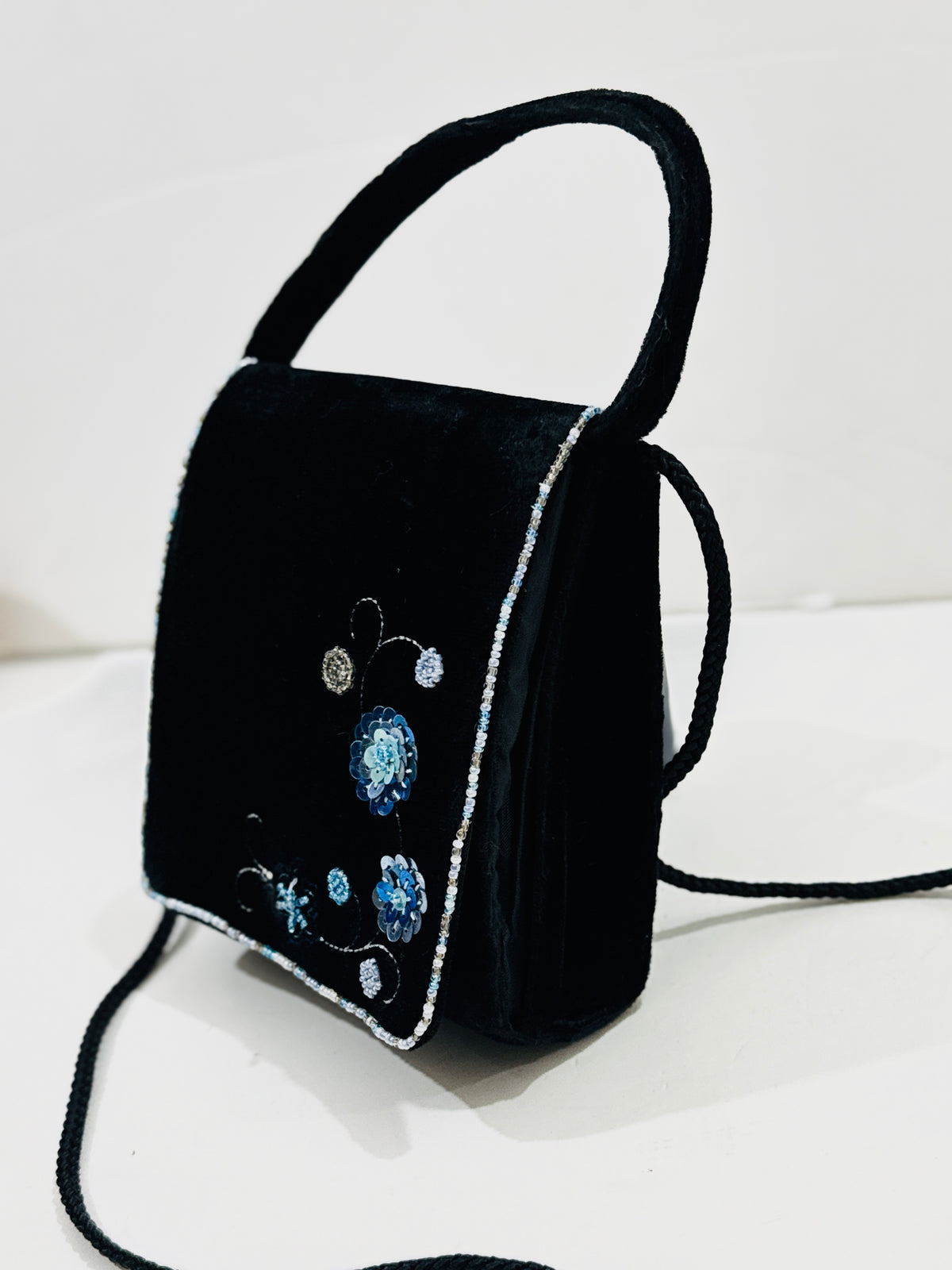 Embroidered | Velvet Bag