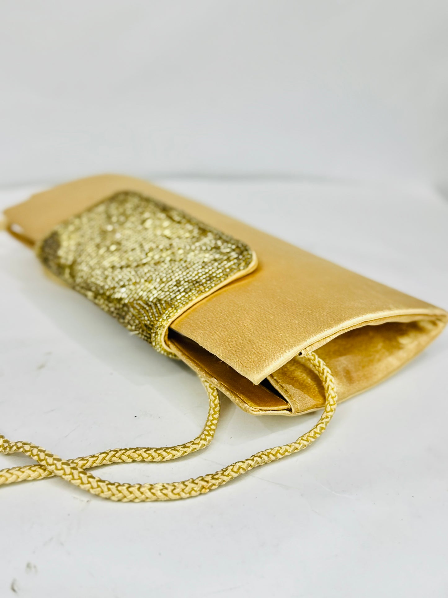 Beaded |Golden Clutch