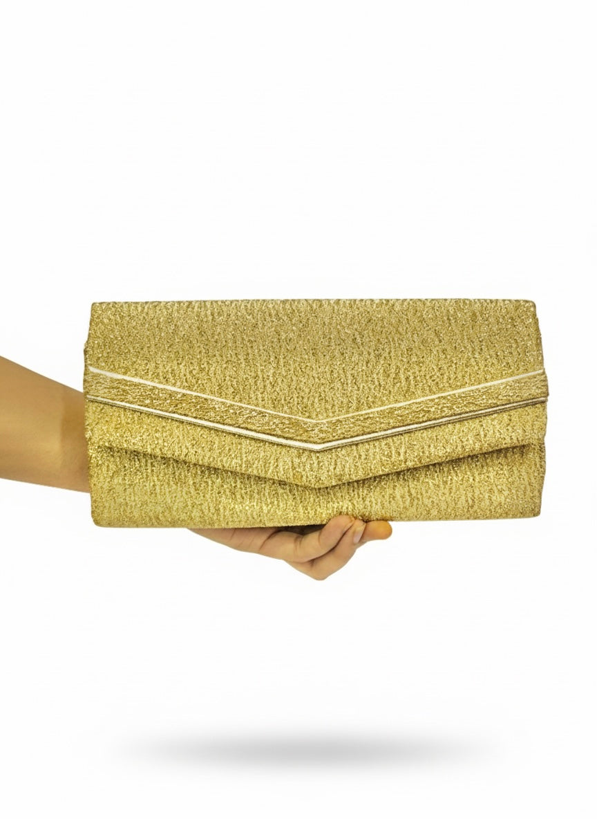 Golden |Crush Gold Clutch