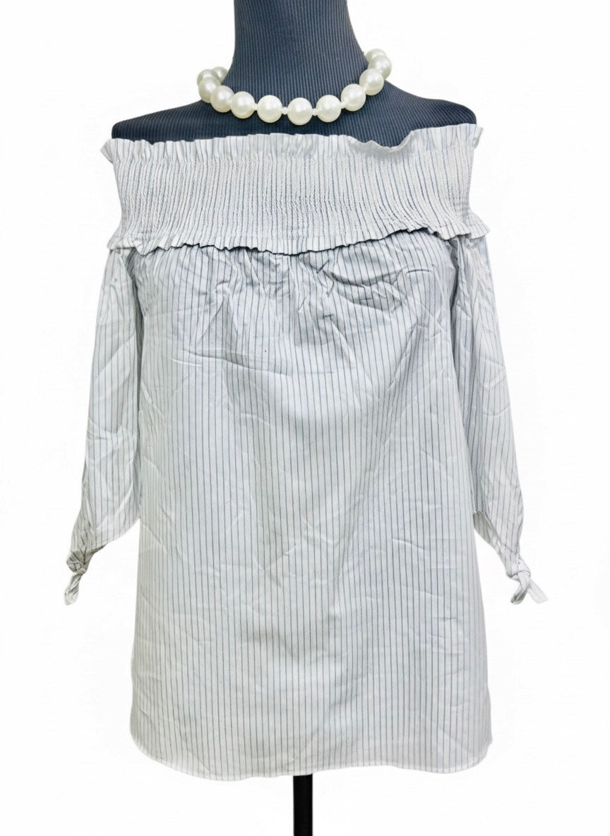 Stripe |Off Shoulder Top