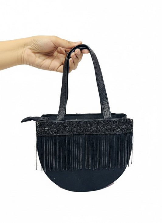Beaded |Half Moon Bag