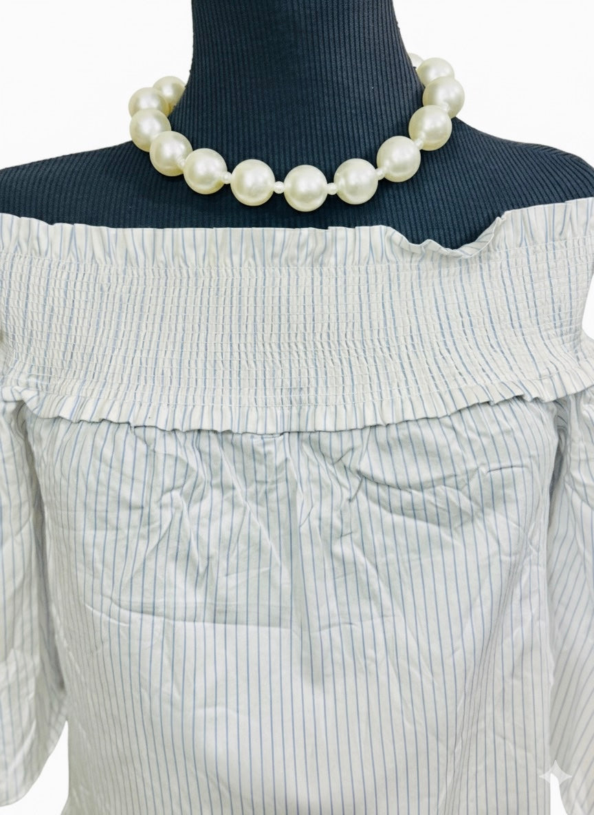 Stripe |Off Shoulder Top