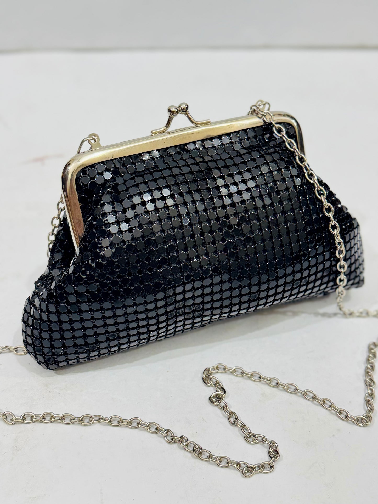 Fancy Mesh Mini Chain |Clutch