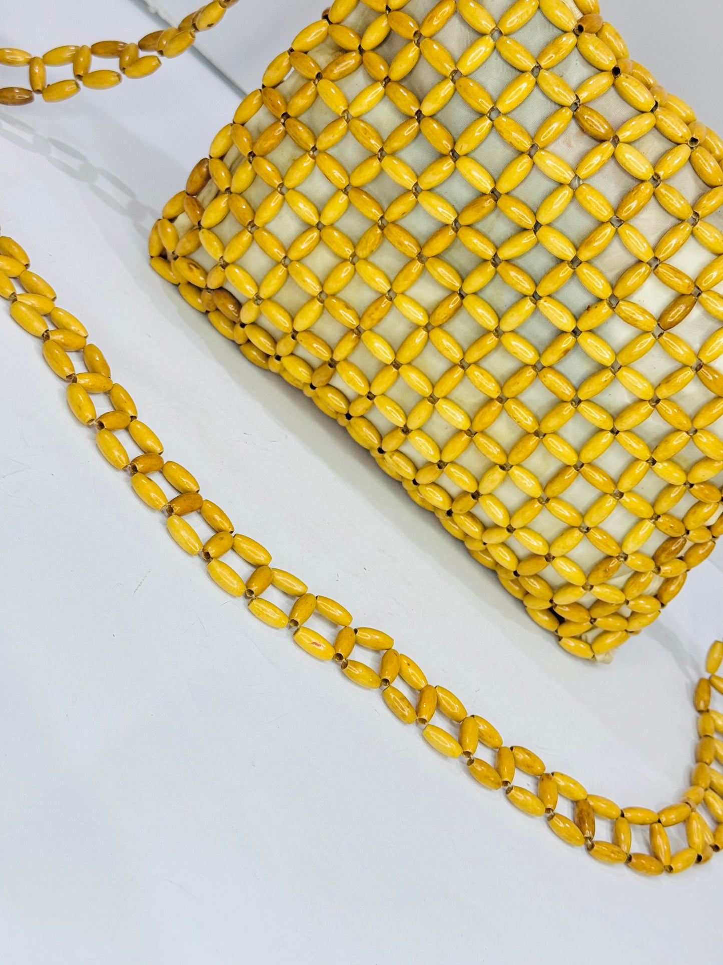 BEADED | WOOD BAG