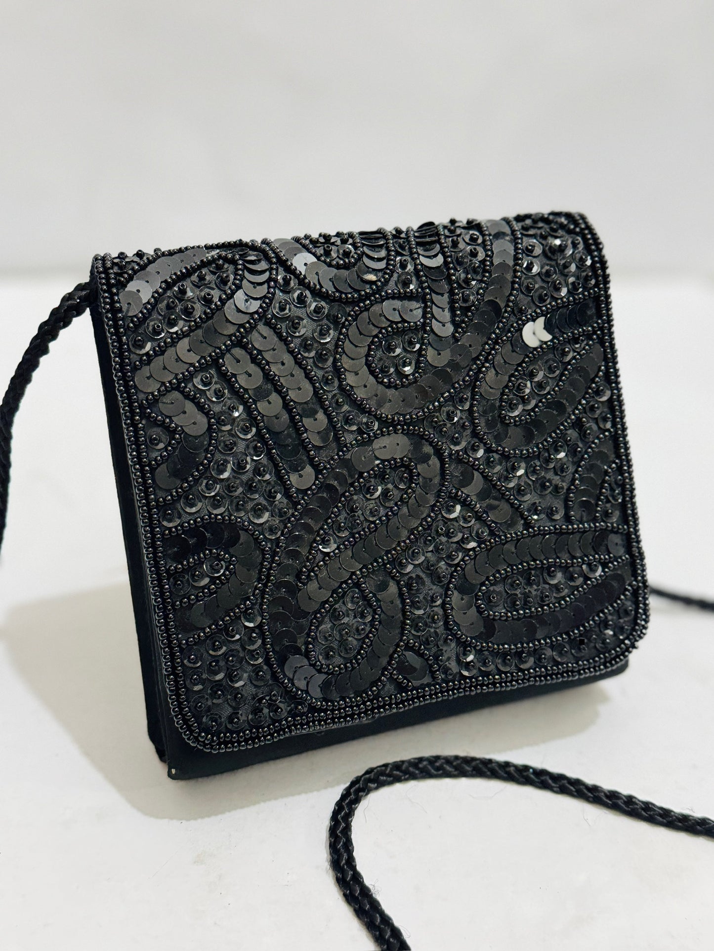 Beaded Mini Clutch |Crossbody
