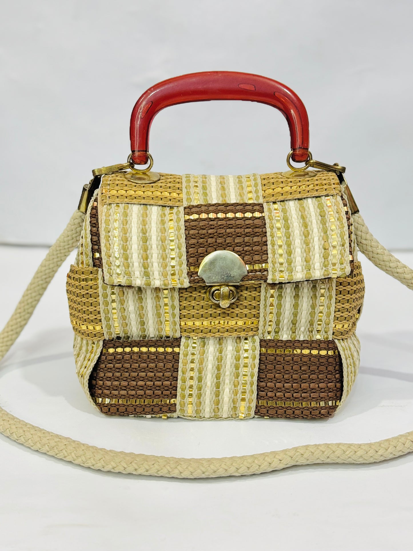 Fancy Weave Hand |Shoulder bag