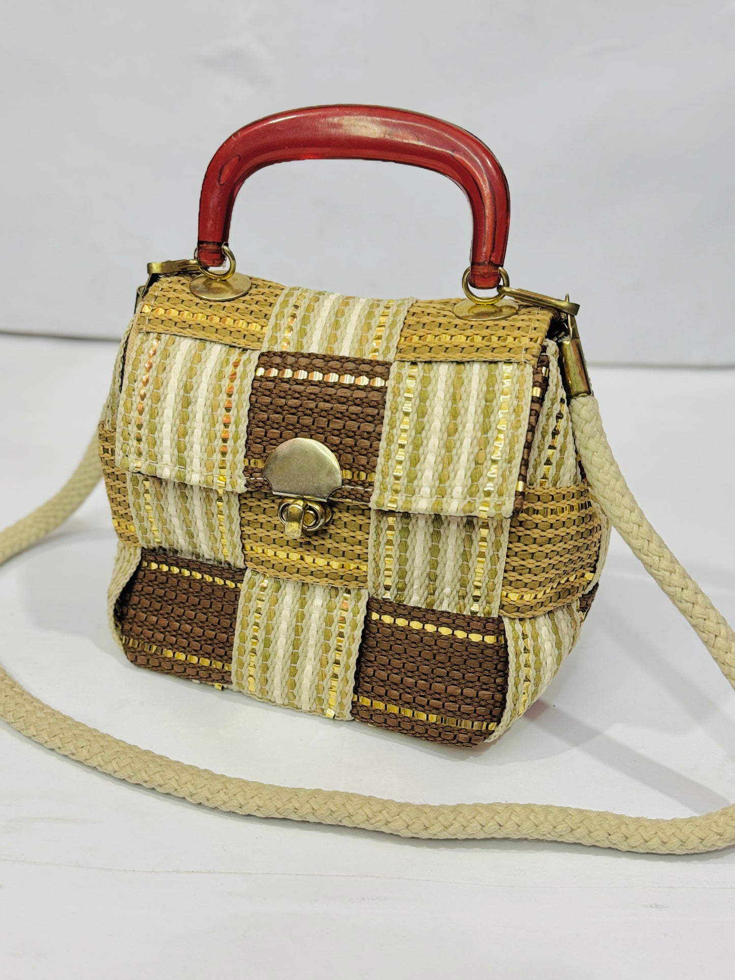 Fancy Weave Hand |Shoulder bag