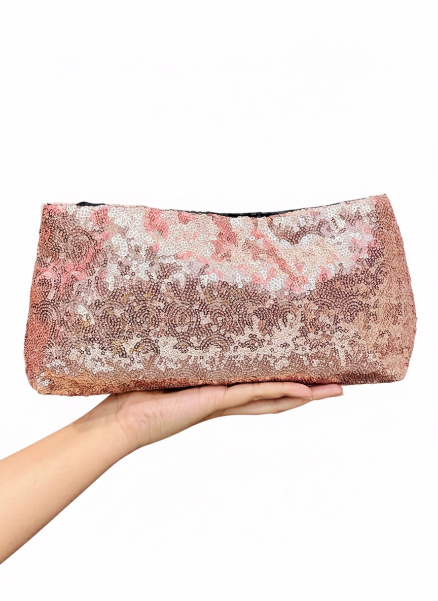 Sequins |Velvet Clutch
