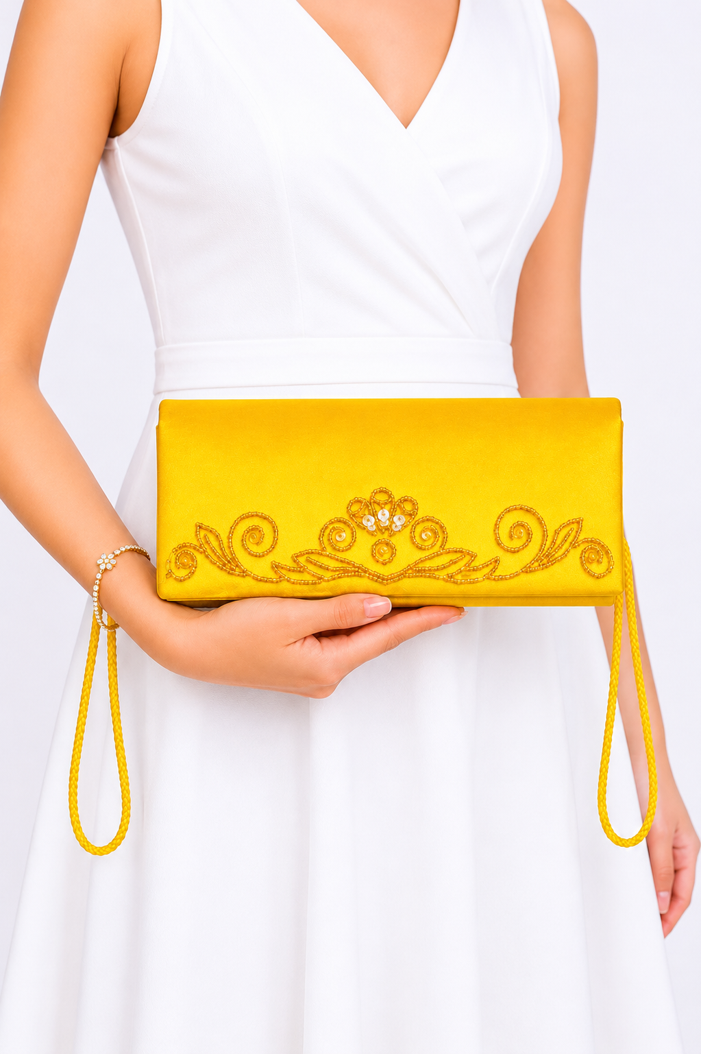Beaded |Box Clutch
