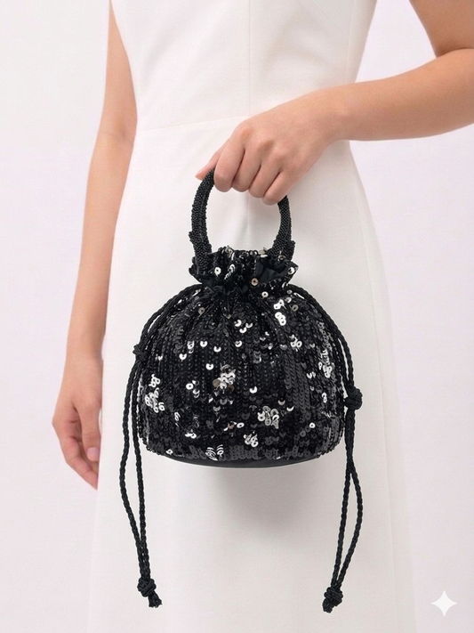 Beaded |Bucket Bag