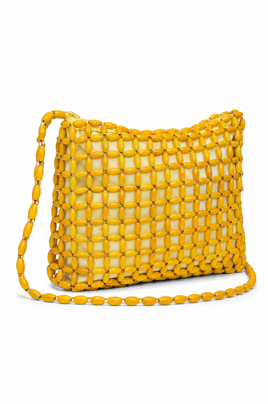 BEADED | WOOD BAG